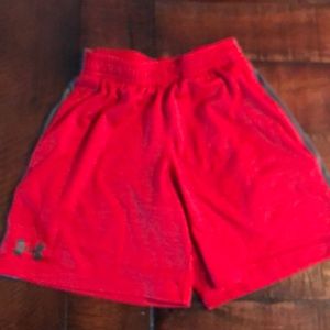 Little boys Under Armour  red shorts